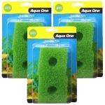 Aqua One (69s) Filter Media Replacement Sponge Bulk Buy x 3